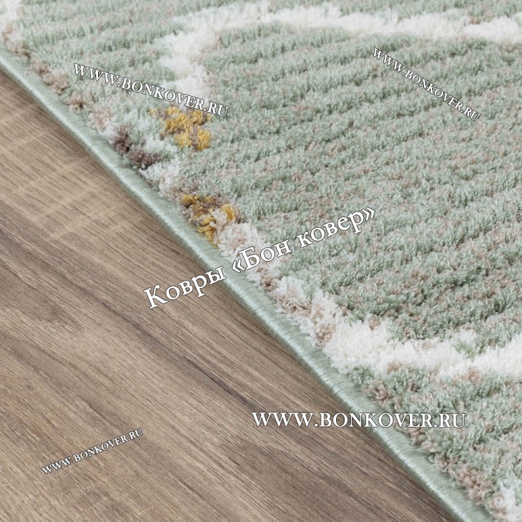 Зеленый Цветочный Ковер Арт 29895 Турция