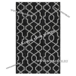 Безворсовый ковер дизайн 89 черный