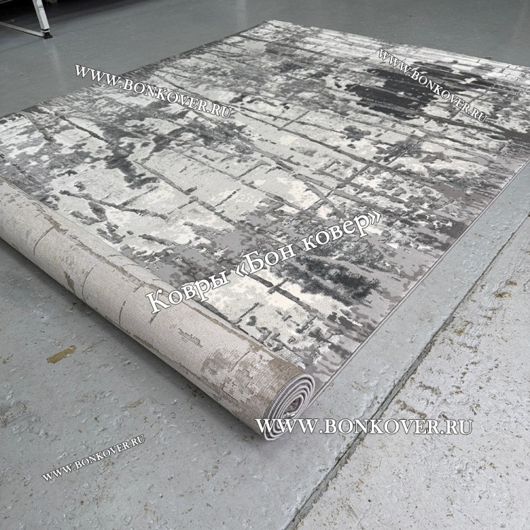 Турецкий Ковер Для Гостиной Дизайн 09 Серый Прямоугольный