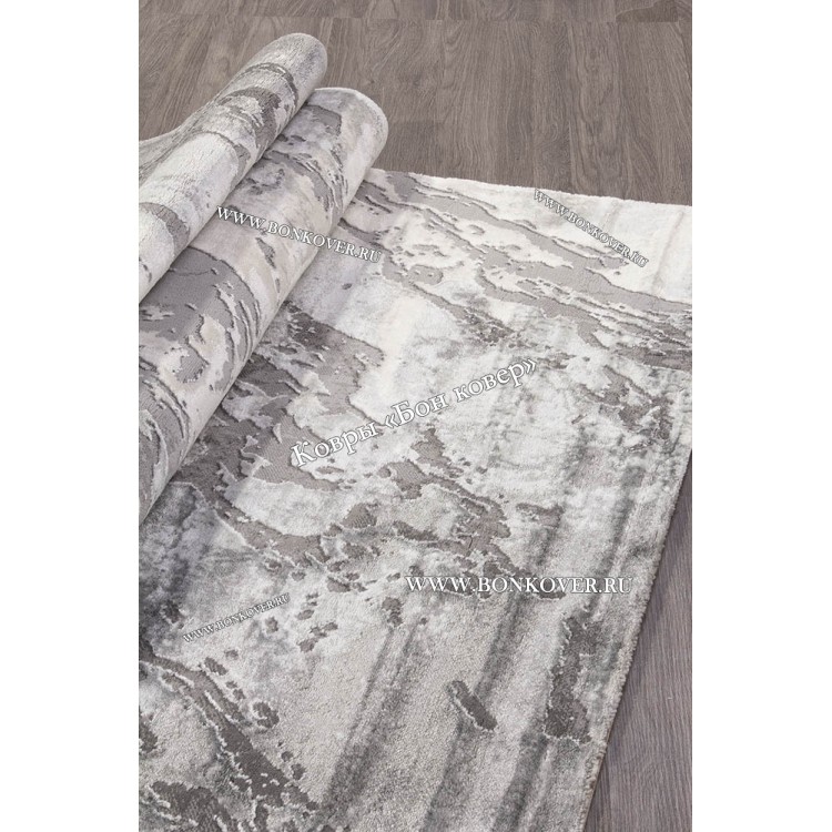 Абстрактный ковер дизайн 96 серый